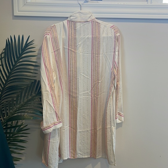 Elan Beach Shirt multicolor thread with sparkle Size M - Picture 8 of 8